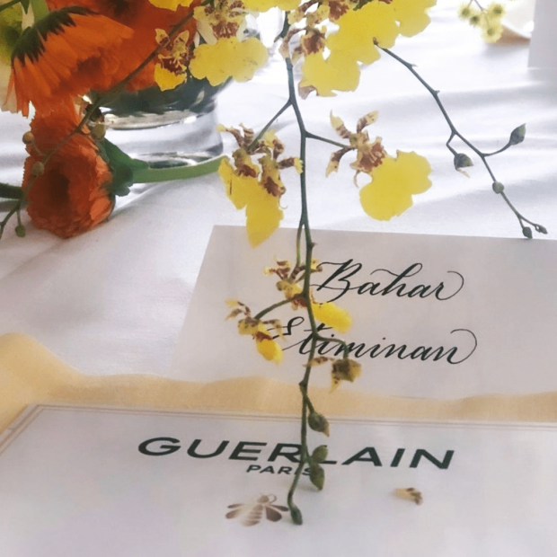 Corporate & Events Stationery - Calligraphy Place Cards for Guerlain in celebration of World Bee Day