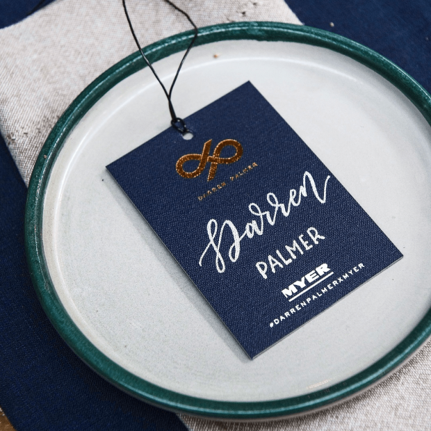 Corporate & Events Stationery - Calligraphy on Place Cards for the Launch of Darren Palmer's Exclusive-to-Myer Range