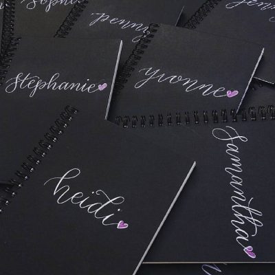 Creative Projects - Calligraphy on Notebooks