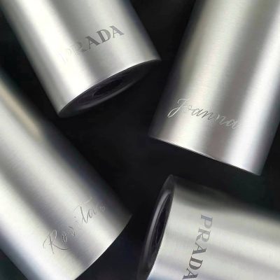 Creative Projects - Engraving on Prada Stainless Steel Water Bottles