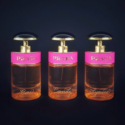 Creative Projects - Glass Engraving on Prada Fragrance Bottles